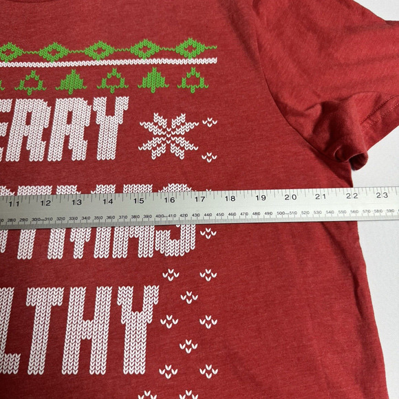 Home Alone Short Sleeve T-shirt Christmas....Filthy Animal Adult Size XL Red - Picture 3 of 7